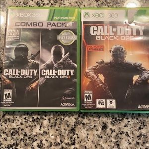 Black Ops 1 AND 3 XBOX 360. BLACK OPS 2 MISSING
